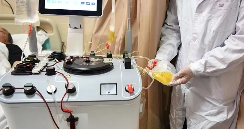 徐州仁慈医院最新应用全自动血液成分分离机采集PRP(富血小板血浆)修复难愈创面